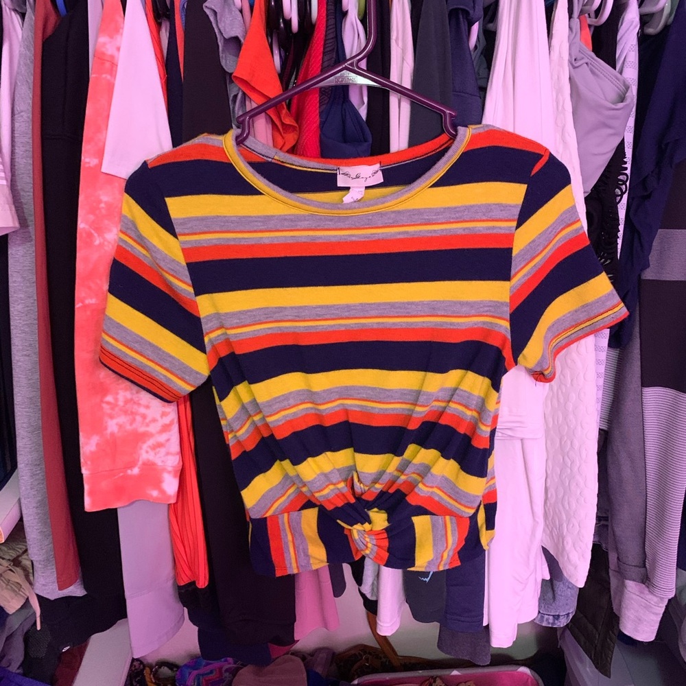 Striped crop top